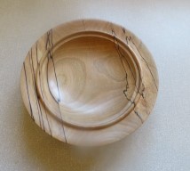 This spalted beech dish won a highly commended certificate for Nick Caruana